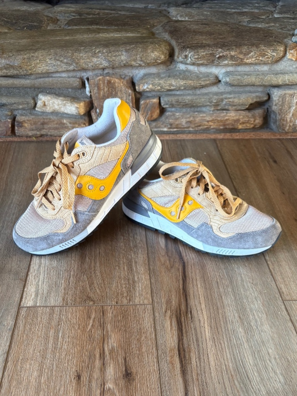 SAUCONY Original SHADOW 5,000 Men’s Size 7.5 Sneakers Grey|Curry S70665-28